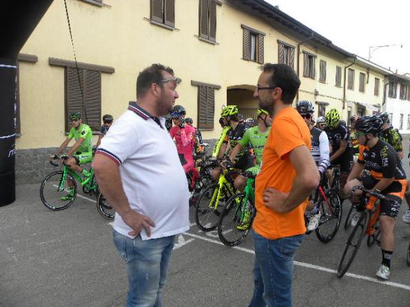 Massimo Apollonio e Andrea Noe^, organizzatori della gara a scatto fisso "Brontolo Bike Criterium" (Foto di : Nastasi)